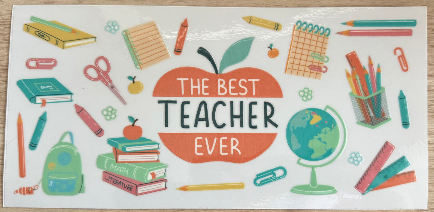 #1 Teacher decal