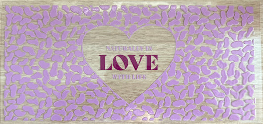 #15 Heart & light purple cheetah Print