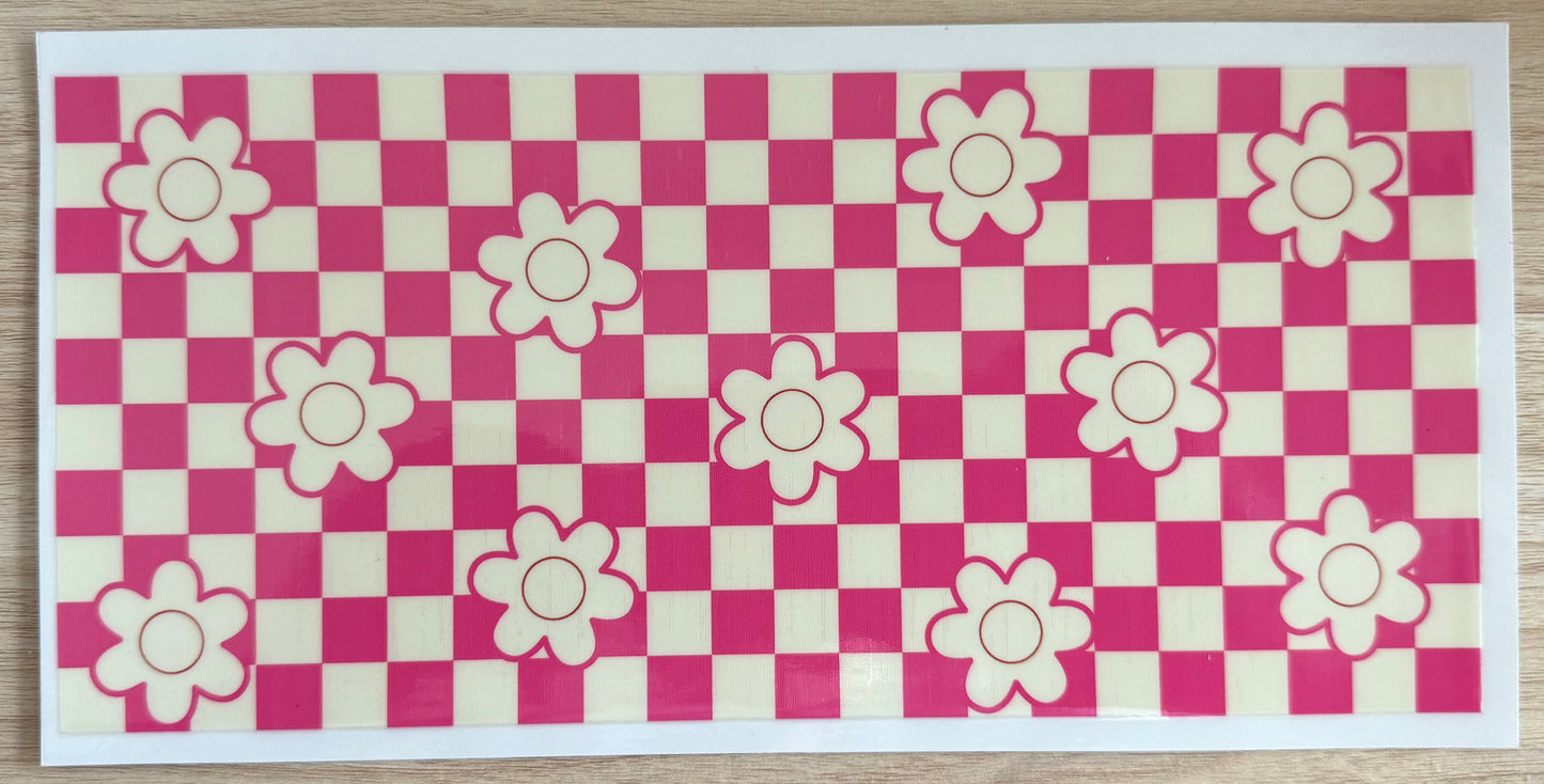 #53 flower & checker board