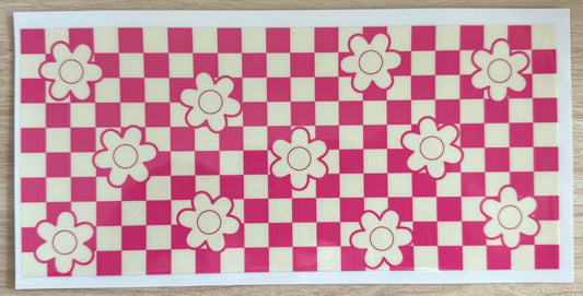 #53 flower & checker board